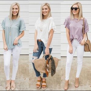 Ruffle around the Edges Tee